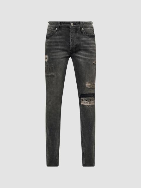 Ksubi Men's Van Winkle Graphite Racer Skinny Jeans - Charcoal