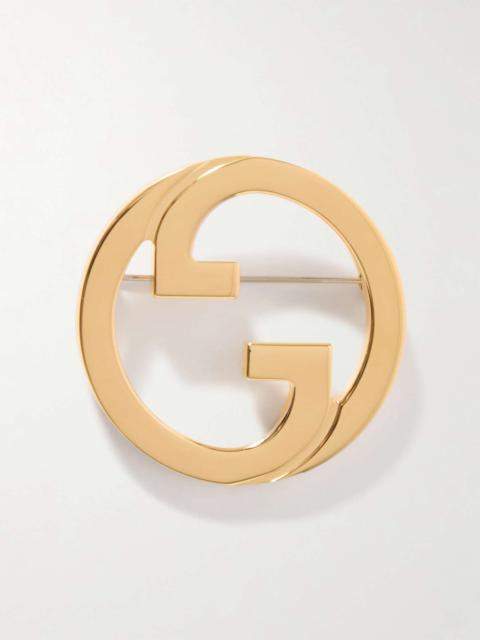 GUCCI Blondie gold-tone brooch