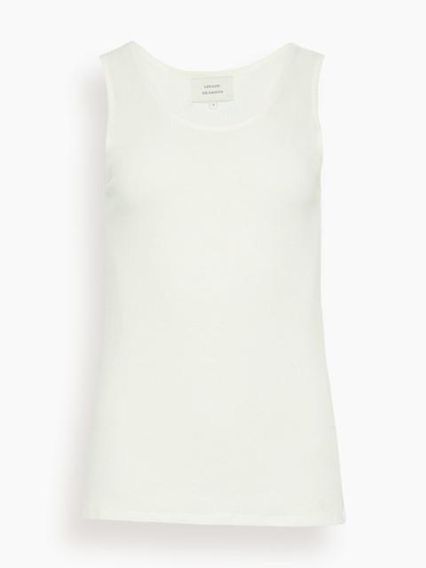 Loulou de Saison Alicudi Tank Top in Ivory
