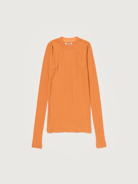 AURALEE SUPER HIGH GAUGE SHEER RIB L/S TEE