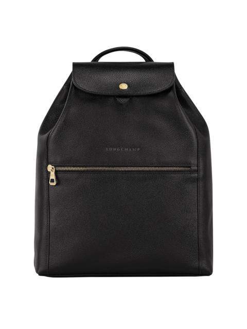 Longchamp Le Foulonné Backpack Black - Leather