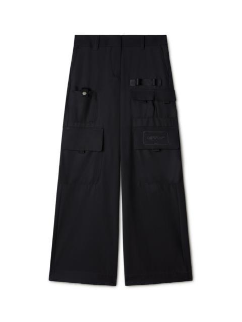 Off-White Wool Toybox Cargo Pants