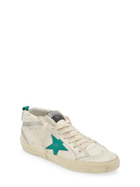 Midstar Sneaker in White/Green