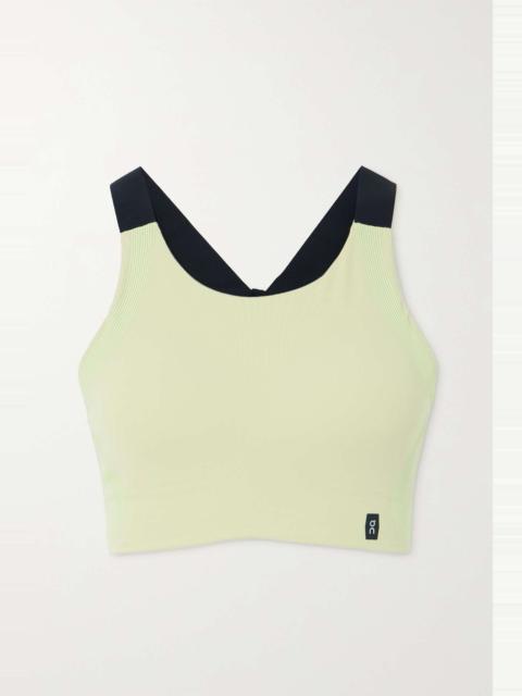 On + NET SUSTAIN Performance recycled sports bra