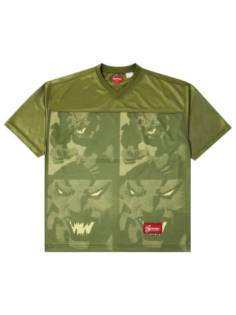 Supreme 최고 론인 축구 저지 'Olive 이름 *