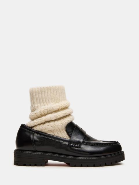 STEVE MADDEN MATEO BLACK LEATHER