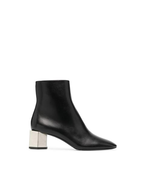 Off-White metallic-heel ankle boots