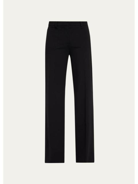 KOBI HALPERIN Reese Straight Double-Knit Ponte Pants