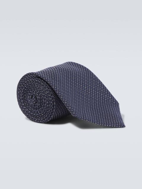 Brioni Printed silk tie