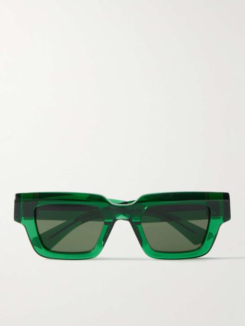 Bottega Veneta Rectangle-Frame Acetate Sunglasses
