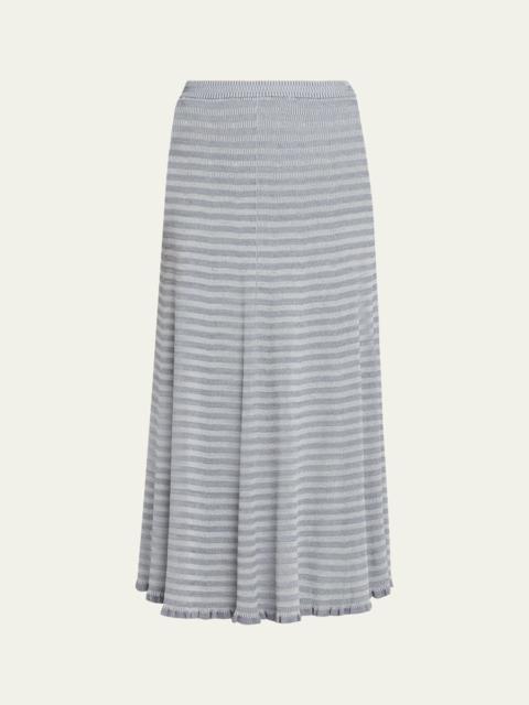 Proenza Schouler Stina Geometric Knit Midi Skirt