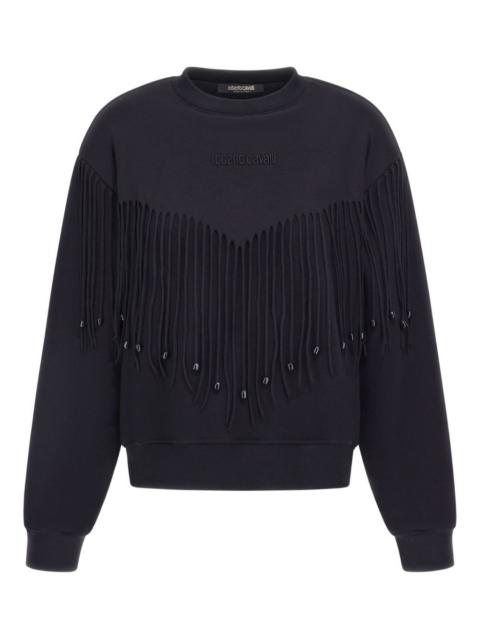 Roberto Cavalli fringe sweatshirt