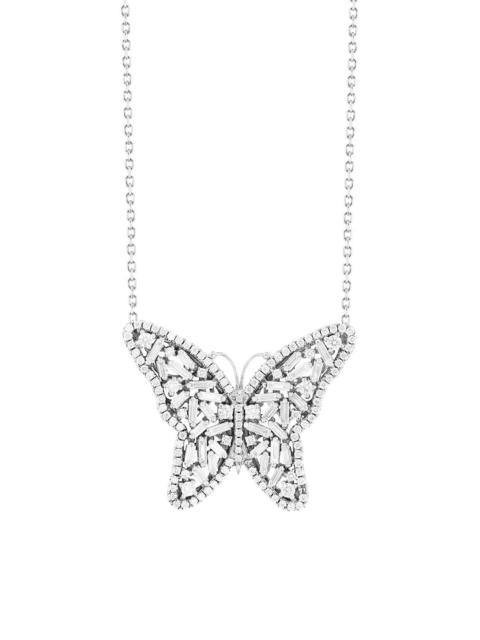 SUZANNE KALAN Medium Diamond Butterfly Necklace