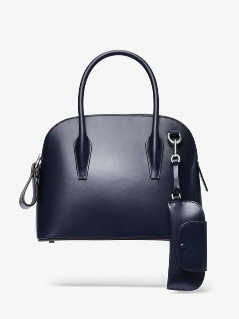 MICHAEL KORS COLLECTION Kaitlin Medium Leather Dome Satchel