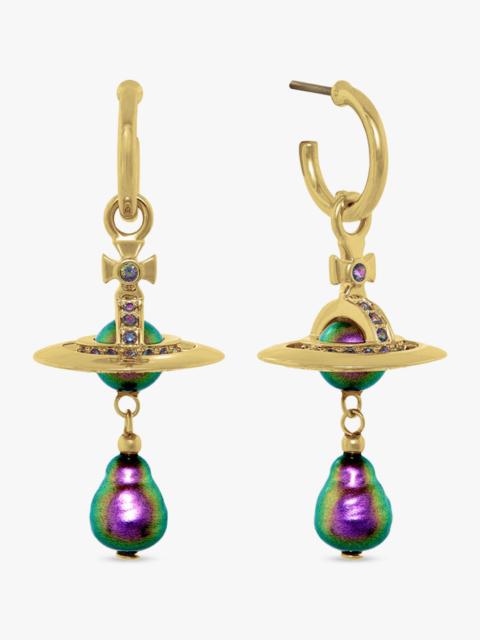 Vivienne Westwood ALEKSA EARRINGS | PURPLE/GOLD