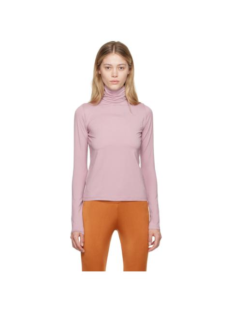 BASERANGE Purple Bamboo Lyocell Turtleneck