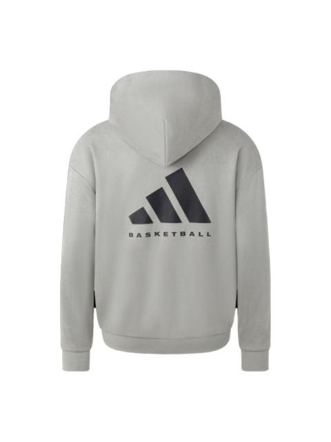 adidas Basketball Sueded Hoodie 'Sesame' IN7707