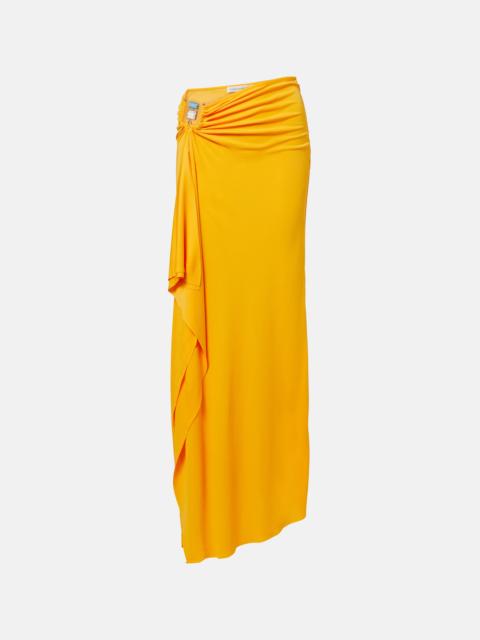 CHRISTOPHER ESBER Embellished gathered jersey maxi skirt