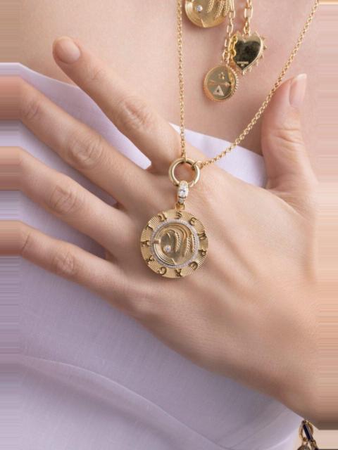 FOUNDRAE Diamond Infinite Gratitude Braided Wheat Large Medallion