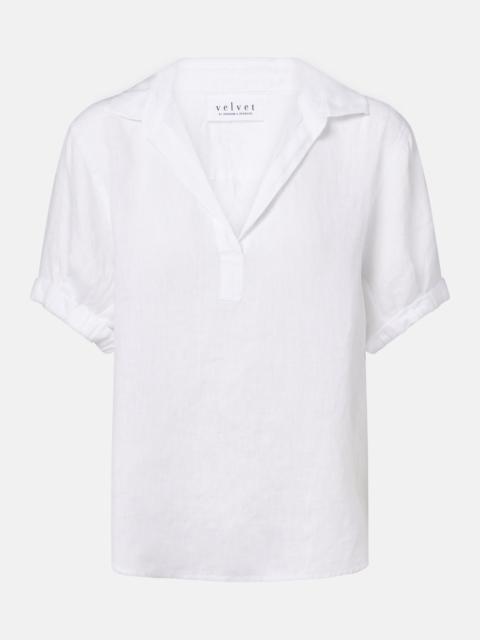 velvet Vivica linen top