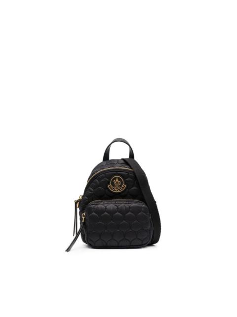 quilted logo plaque backpack