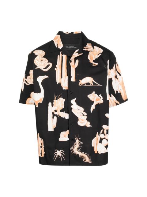 Neil Barrett graphic-print short-sleeve shirt
