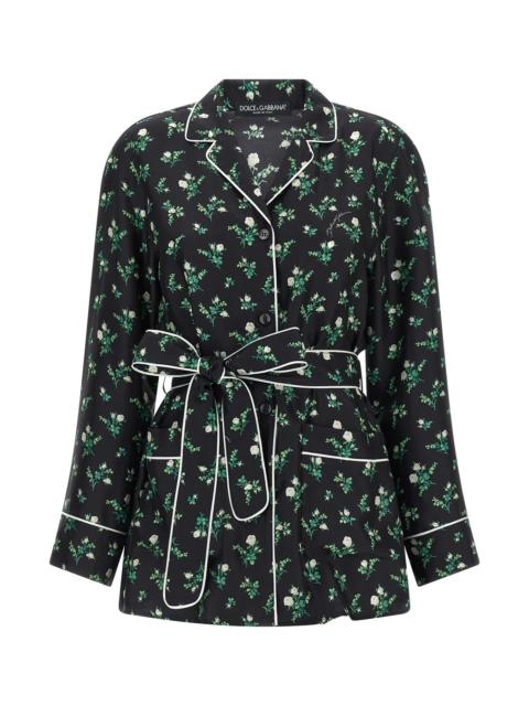 Dolce & Gabbana Roselline and Lily of the Lilies of the Flowers printed shirt