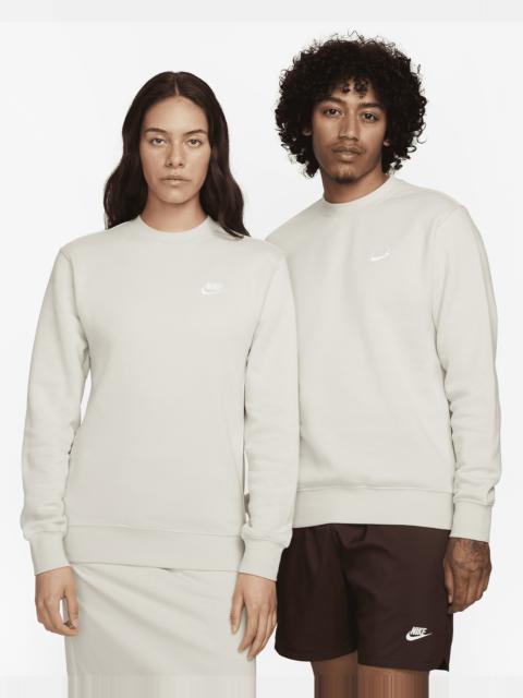 Nike Sportswear Club Fleece Crew (3X-Large Light Bone/White) main image 1
