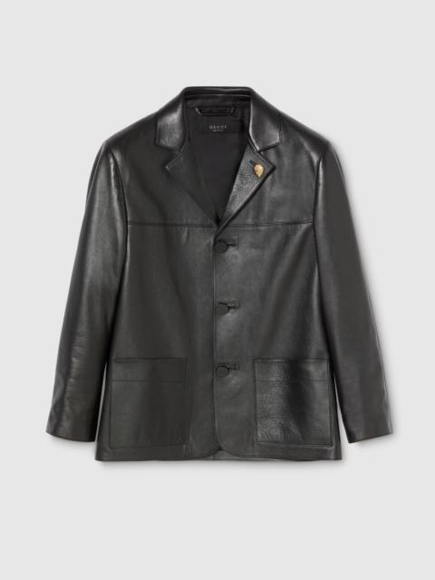 GUCCI Soft nappa leather jacket