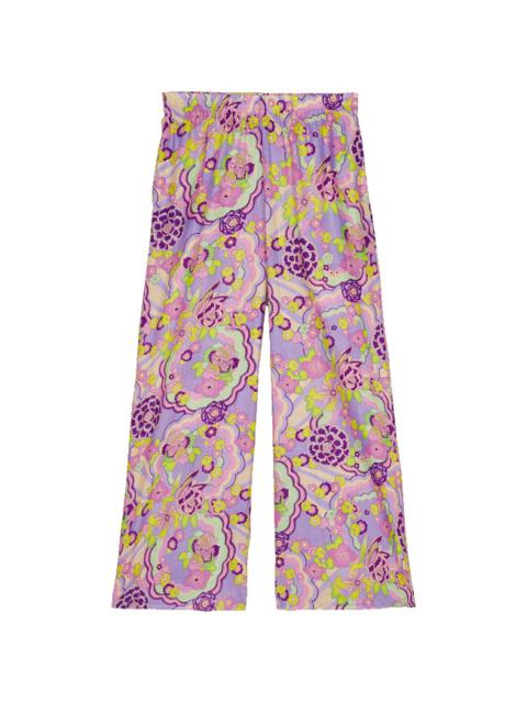 Vilebrequin Women Silk Pants Rainbow Flowers
