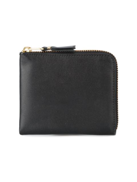 zip-around leather wallet