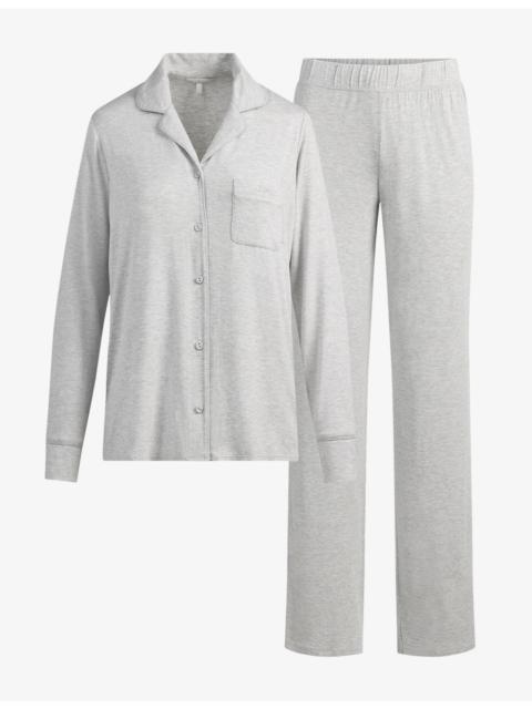 SKIMS Long-Sleeve Button-Up Modal-Jersey Sleep Set