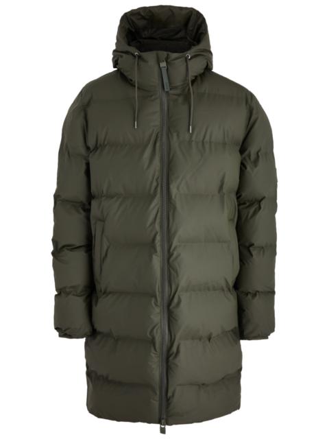 RAINS Rains Alta Long Quilted Rubberised Coat
