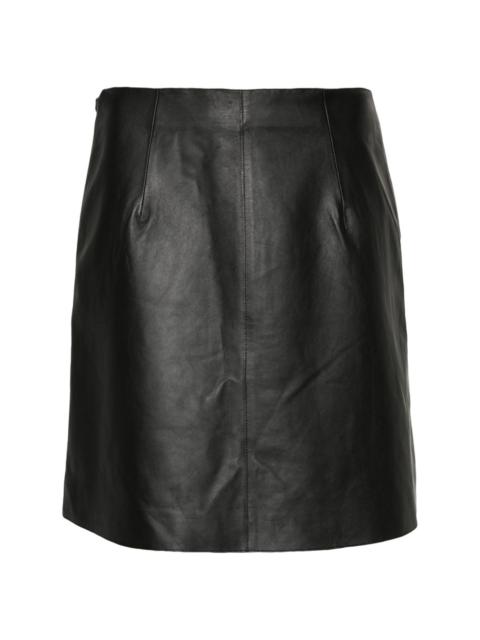 BY MALENE BIRGER A-line leather skirt