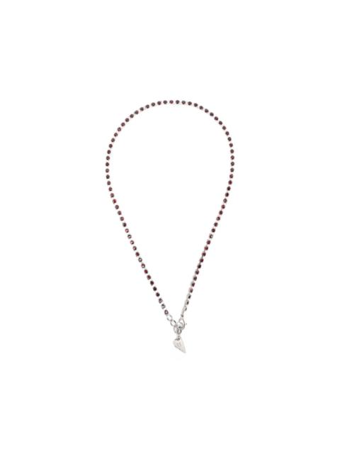 forte_forte crystal-embellished heart-pendant necklace