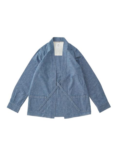 visvim LHAMO SHIRT LONG CHAMBRAY W BLUE