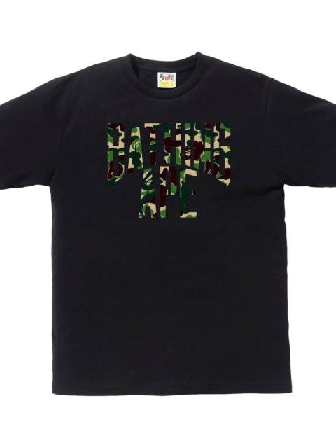 A BATHING APE® ABC Camo NYC Logo Tee "Black Green" BAPE080