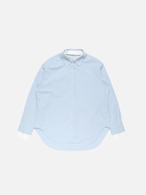 Layered button-up - Light blue/white