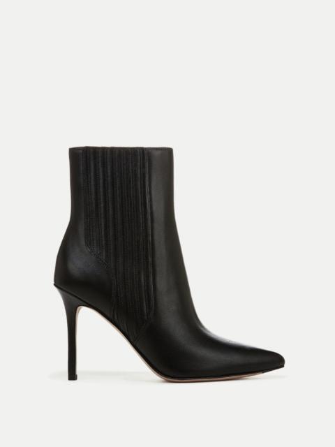 VERONICA BEARD LISA LEATHER STILETTO-HEEL BOOTIE