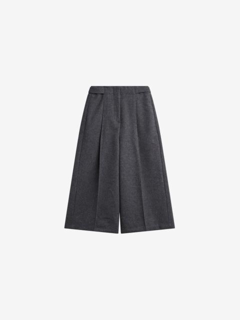 The Frankie Shop Leher Tailored Wool Culottes - Charcoal