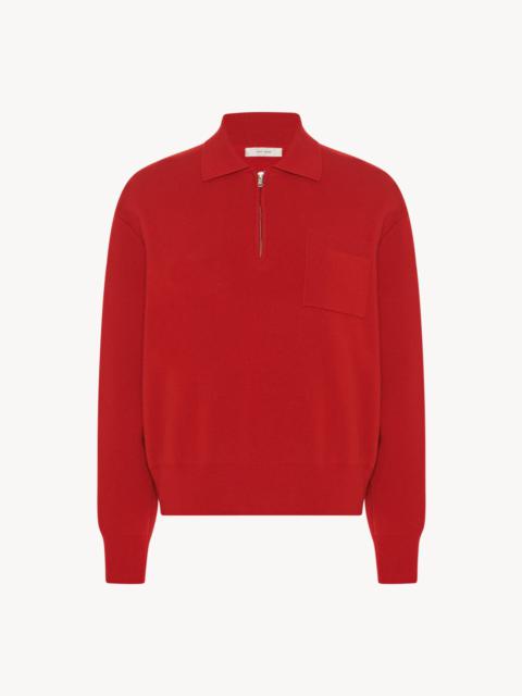 The Row Halvar Polo Sweater in Cashmere