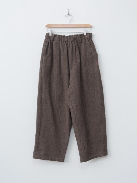 ICHI Antiquités Wool Herringbone Pants - Brown