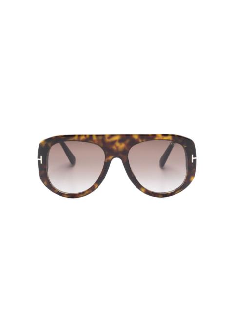 TOM FORD Cecil tortoiseshell D-frame sunglasses