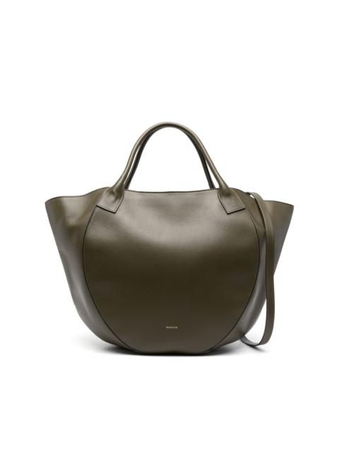 WANDLER logo-stamp leather tote bag