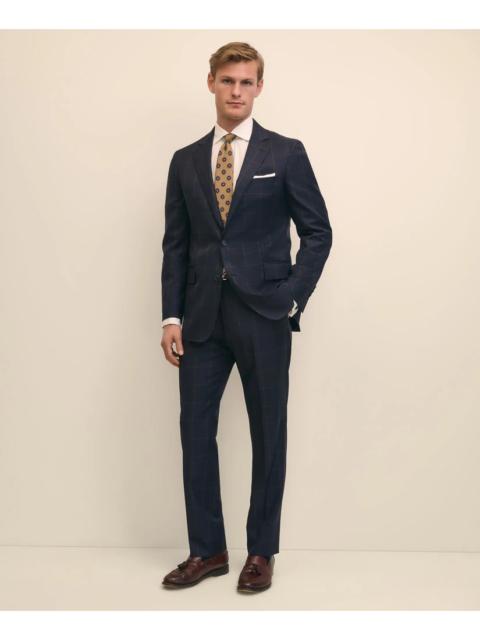 Brooks Brothers Classic Fit Wool Windowpane 1818 Suit