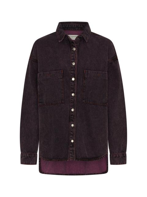 ONE TEASPOON Daria Denim Shacket - Black Pink