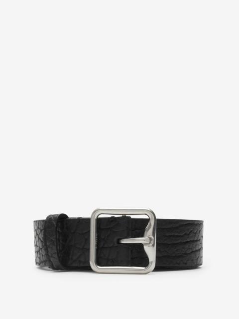Burberry Leather B Buckle Belt