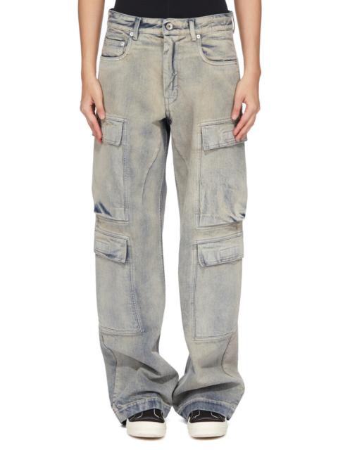 Rick Owens DRKSHDW Double Cargo Jeans Mineral Pearl