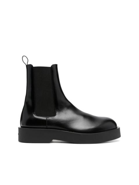 leather Chelsea boots