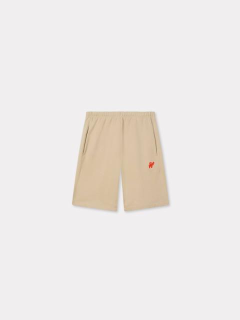KENZO 'KENZO Elephant Logo' embroidered short in cotton